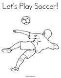 Let's Play Soccer Coloring Page