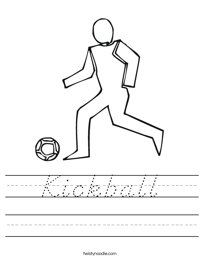 Kickball Worksheet