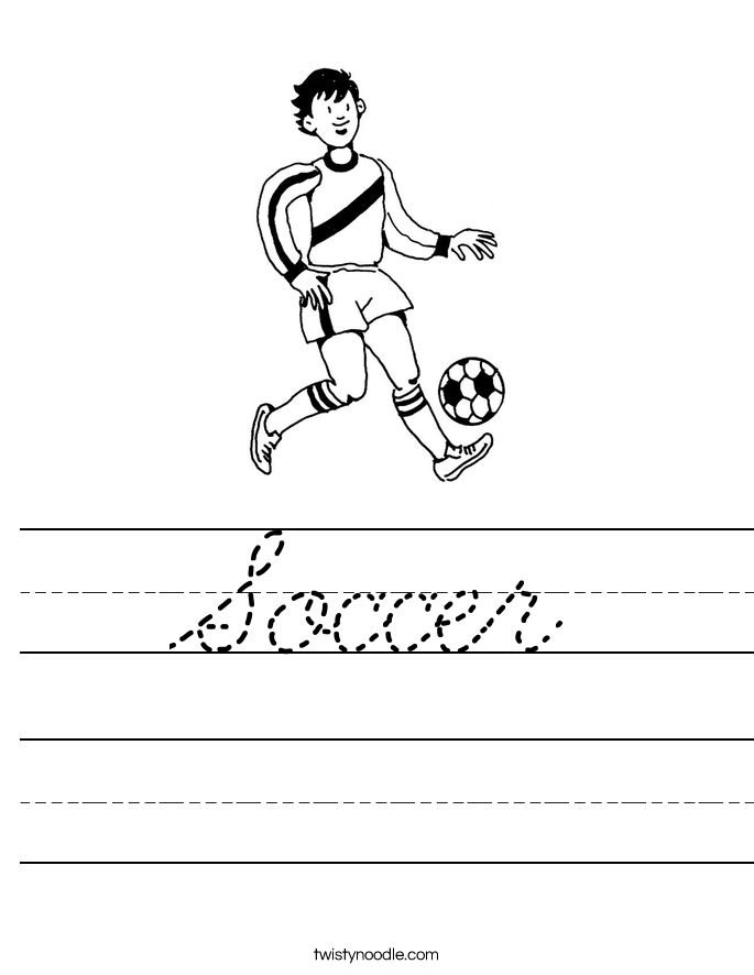 Soccer Worksheet