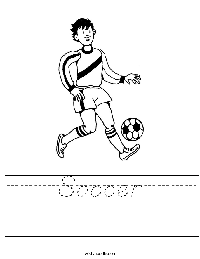 Soccer Worksheet