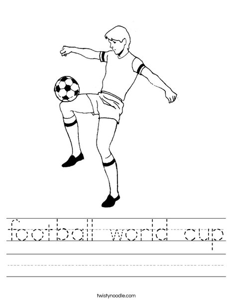 Football World Cup 2018 Worksheets, 123 Kids Fun Apps