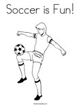 Soccer is Fun! Coloring Page