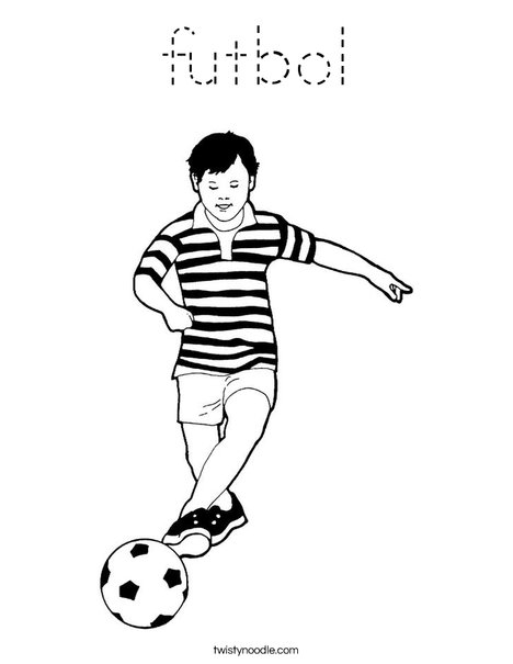 Soccer Player Coloring Page