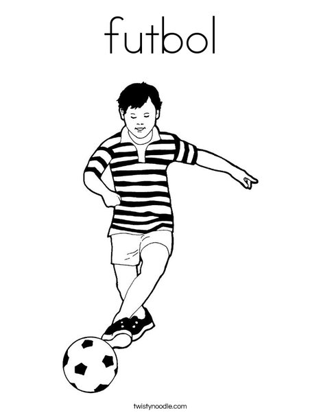 Soccer Player Coloring Page