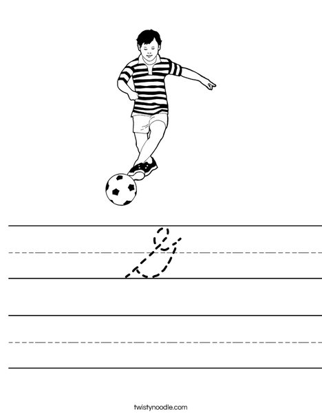 Soccer Player Worksheet