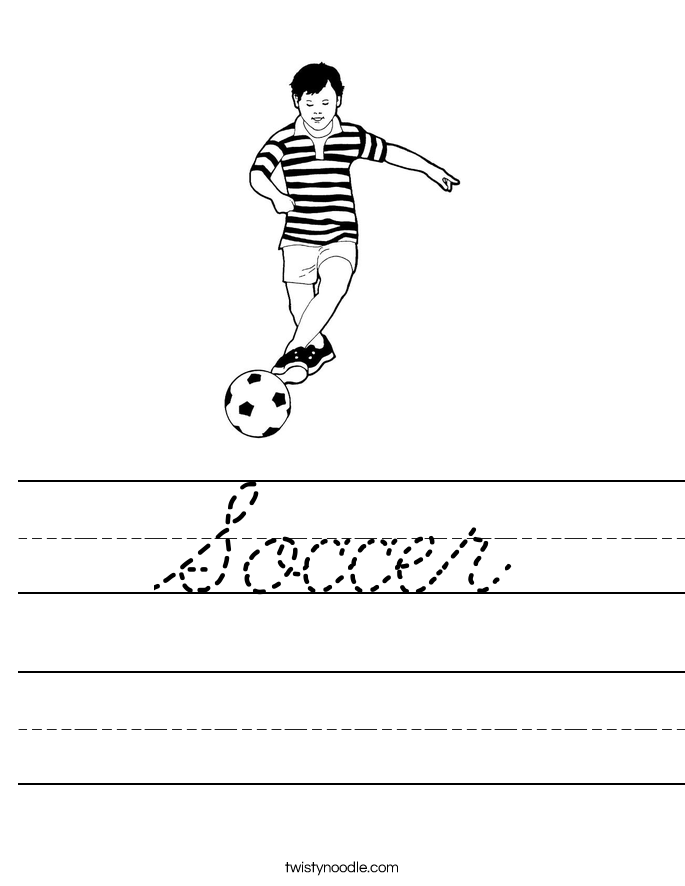 Soccer Worksheet