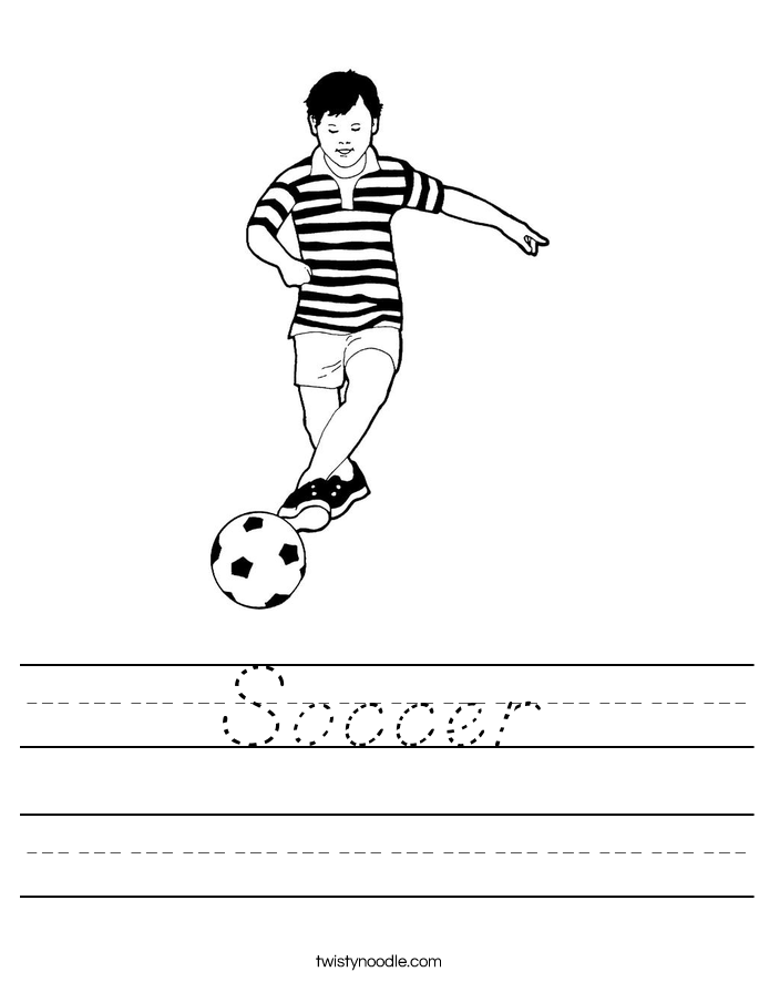 Soccer Worksheet