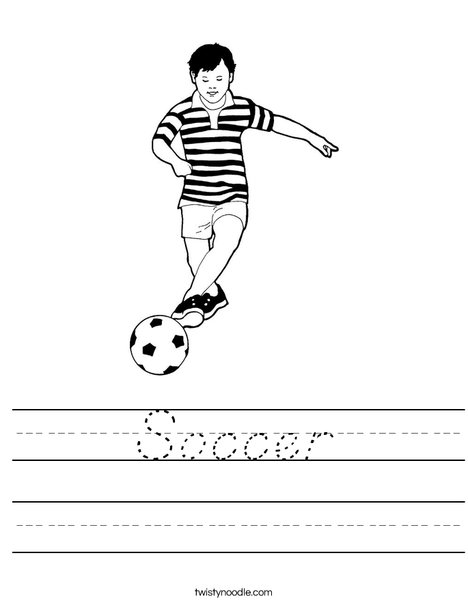 Soccer Worksheet D Nealian Twisty Noodle   Soccer Worksheet Dnoutline Png 468x609 Q85 