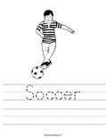 Soccer Worksheet