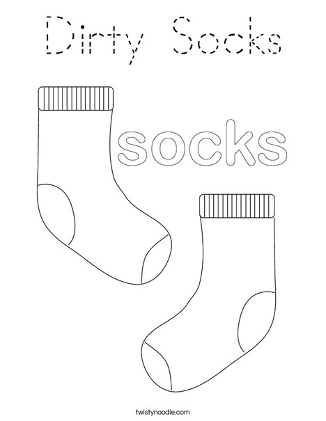 Socks Coloring Page
