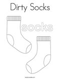 Dirty SocksColoring Page