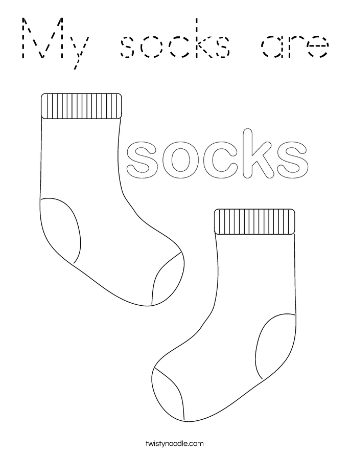 My socks are Coloring Page