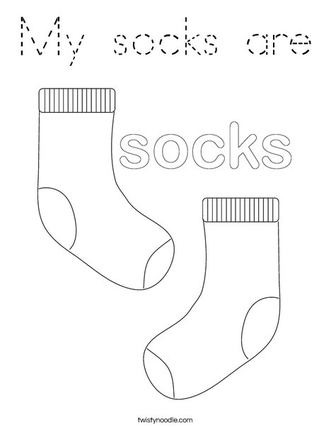 Socks Coloring Page