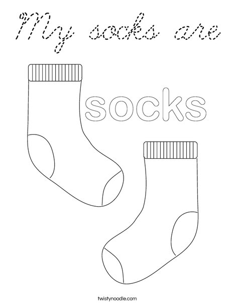 Socks Coloring Page