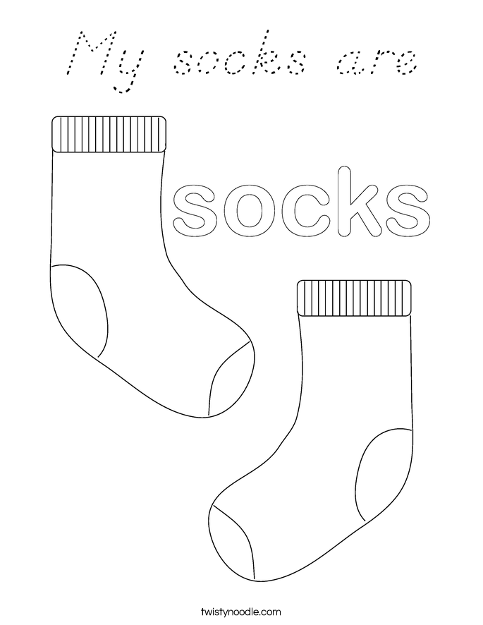 My socks are Coloring Page