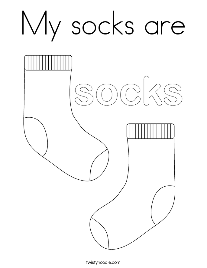 My socks are Coloring Page