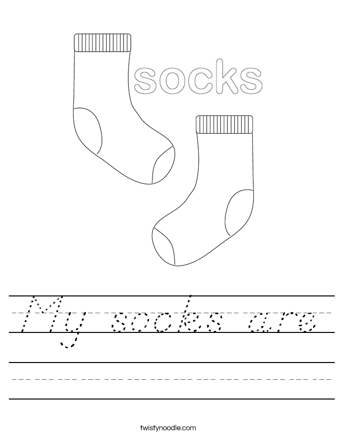 My socks are Worksheet