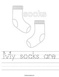 My socks are Worksheet