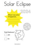 Solar Eclipse Coloring Page - Twisty Noodle