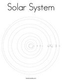 Solar System Coloring Page