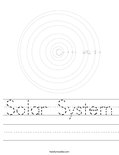 Solar System Worksheet