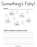 Something's Fishy Coloring Page