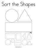 Sort the Shapes Coloring Page