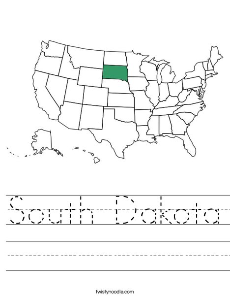 South Dakota Worksheet