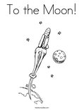 To the Moon! Coloring Page