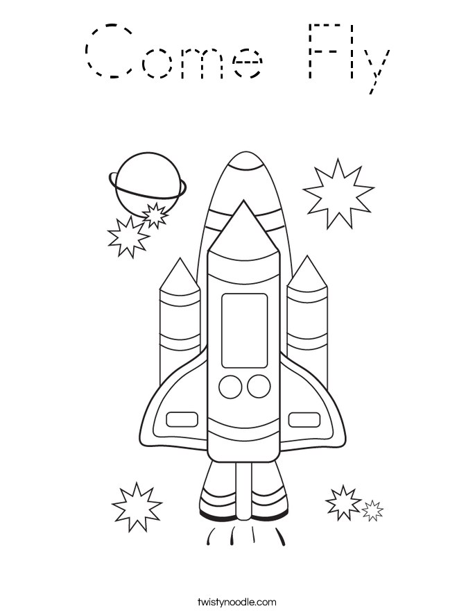 Come Fly Coloring Page