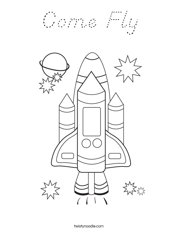 Come Fly Coloring Page