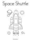 Space ShuttleColoring Page