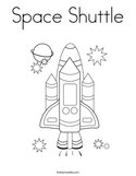Space Shuttle Coloring Page