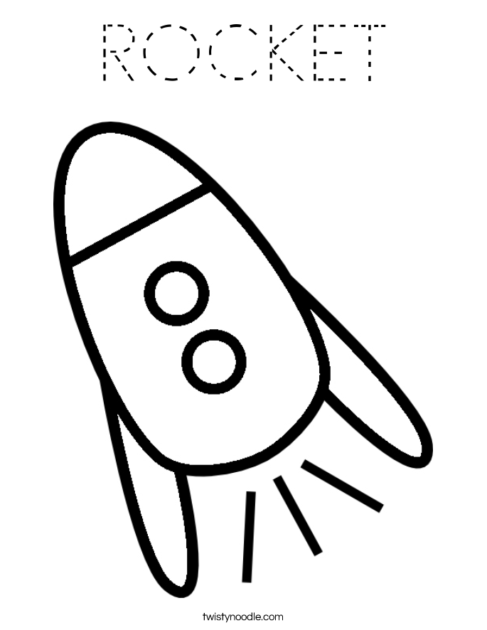 ROCKET Coloring Page