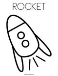 ROCKET Coloring Page