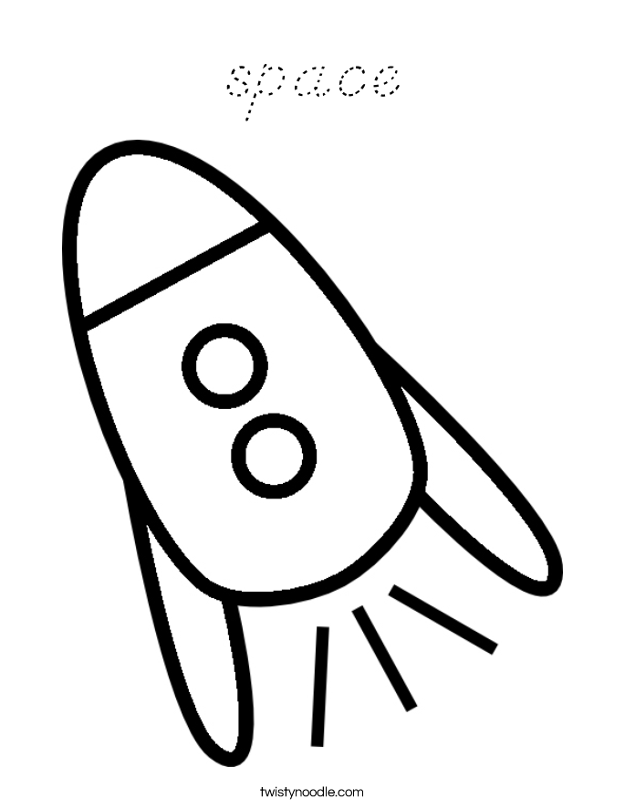 space Coloring Page