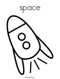 space Coloring Page