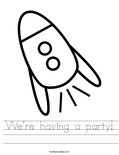 We're having a party! Worksheet