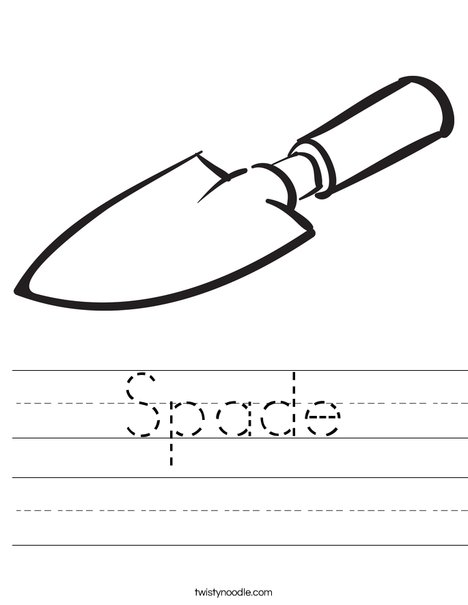 Spade Worksheet