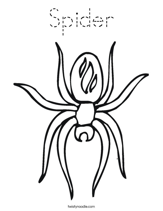 Spider Coloring Page