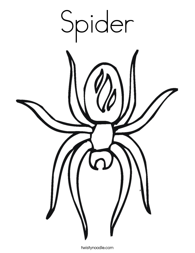 Spider Coloring Page