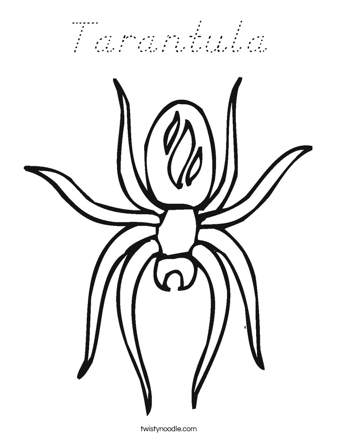 Tarantula Coloring Page