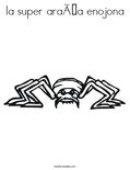 la super araña enojonaColoring Page