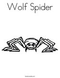 Wolf Spider Coloring Page