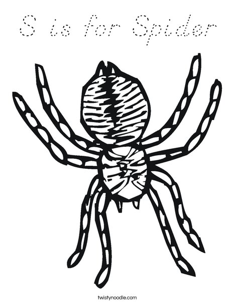 Spider Coloring Page