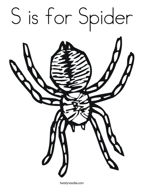 Spider Coloring Page