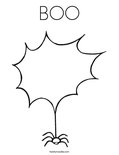 BOO Coloring Page