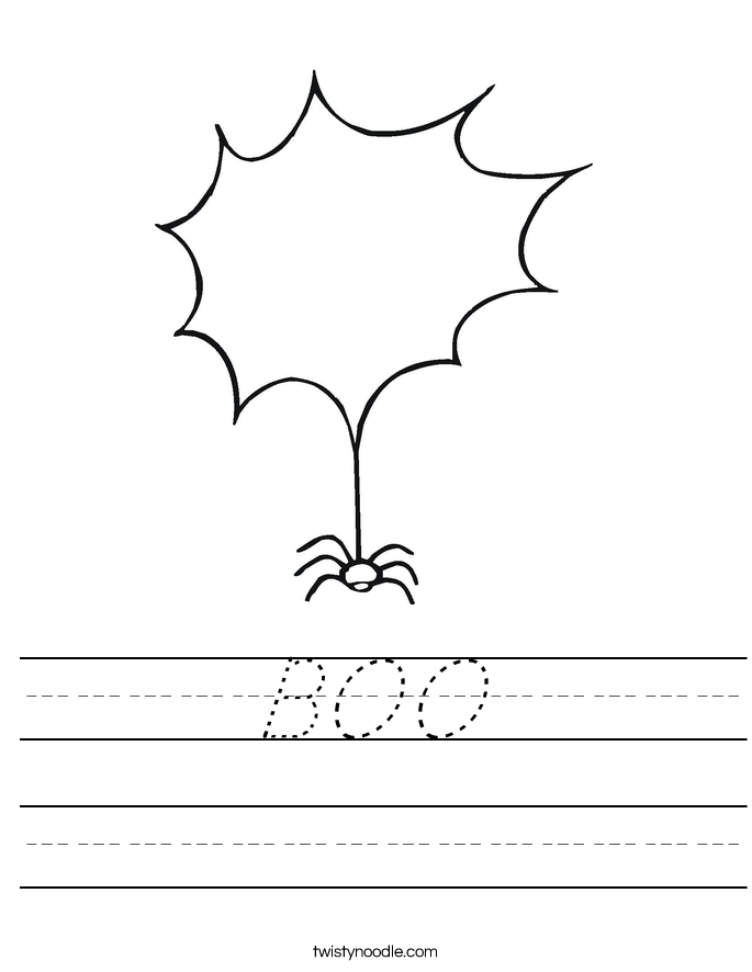 BOO Worksheet