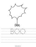 BOO Worksheet