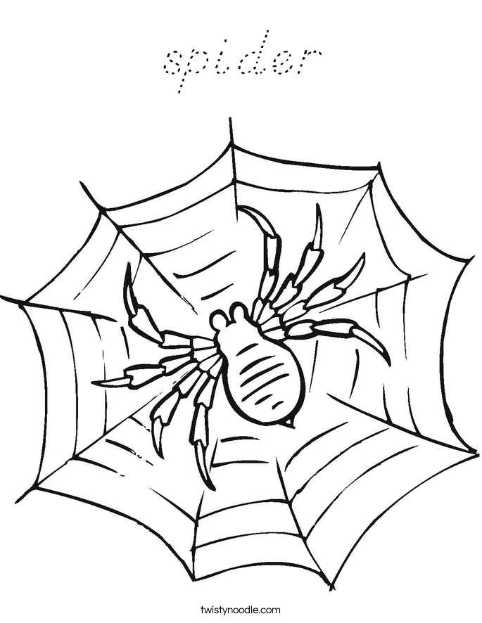 spider Coloring Page